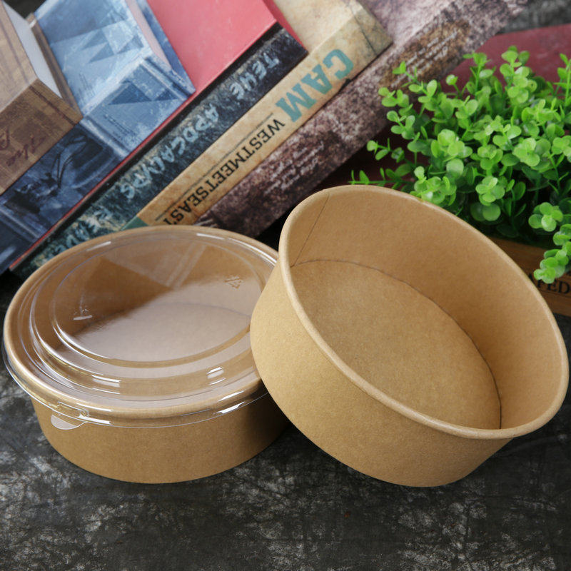 Disposable take away food containers-salad bowl with lids